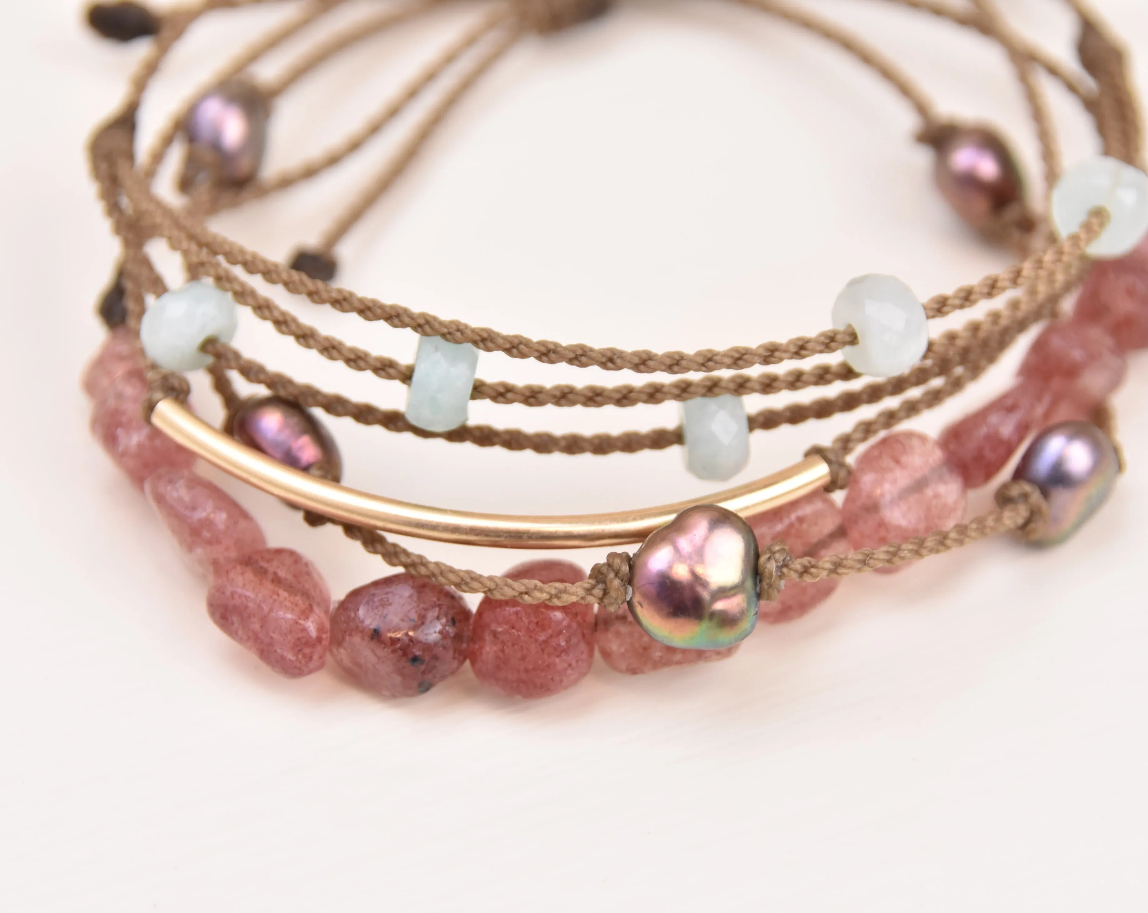 Strawberry Patch - Bracelet Stack (15% off)