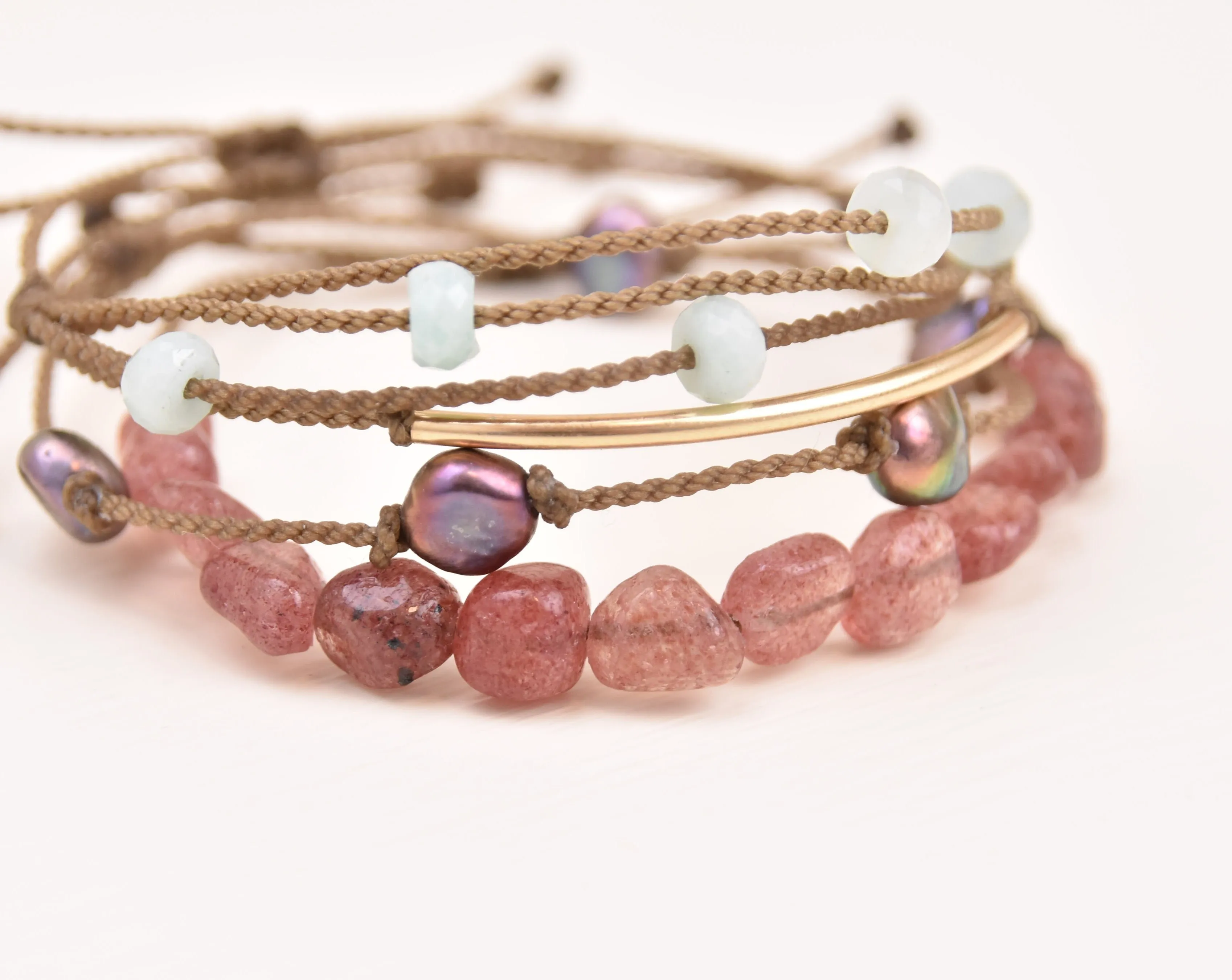 Strawberry Patch - Bracelet Stack (15% off)