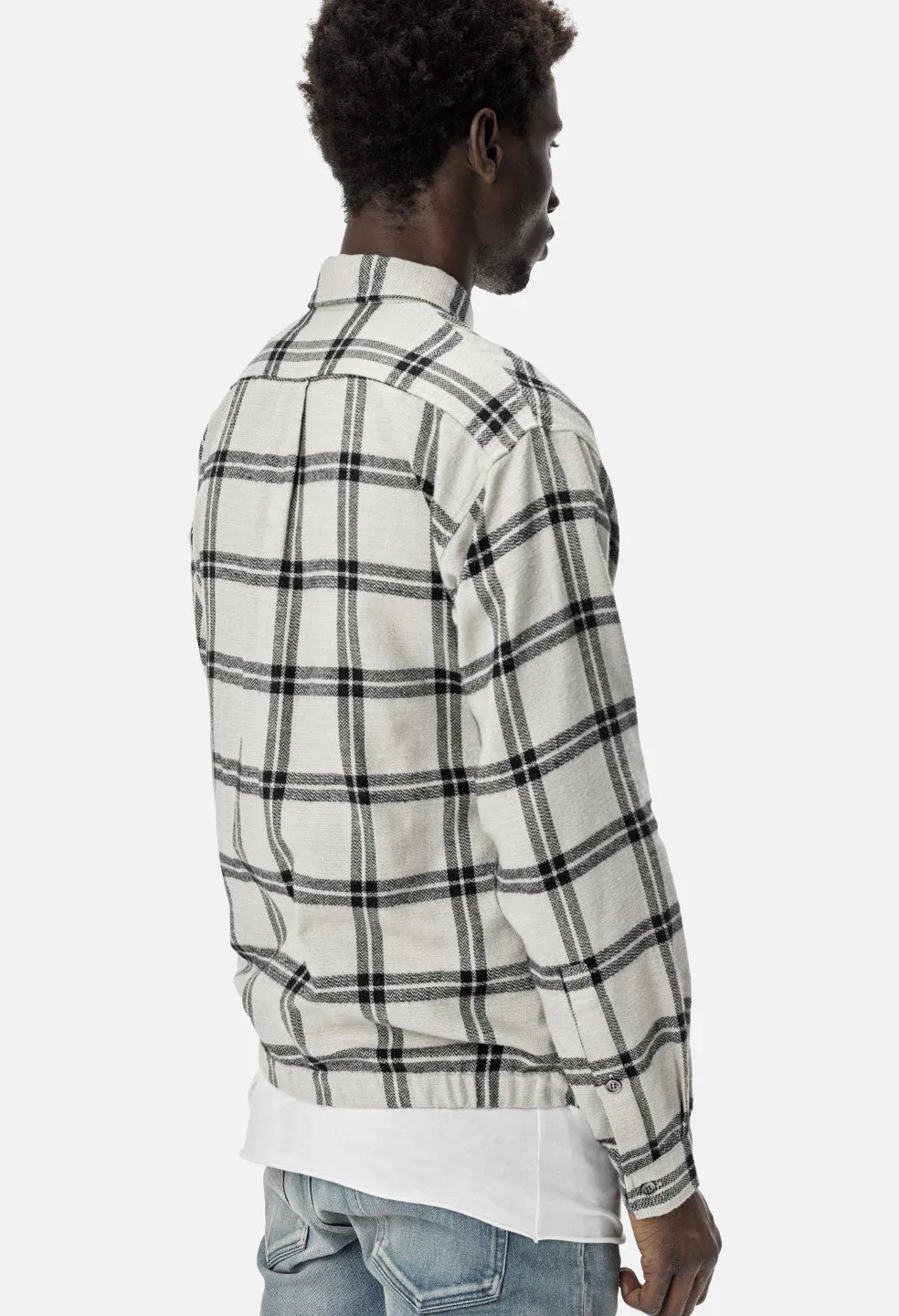 Switch Overshirt / Bone Plaid