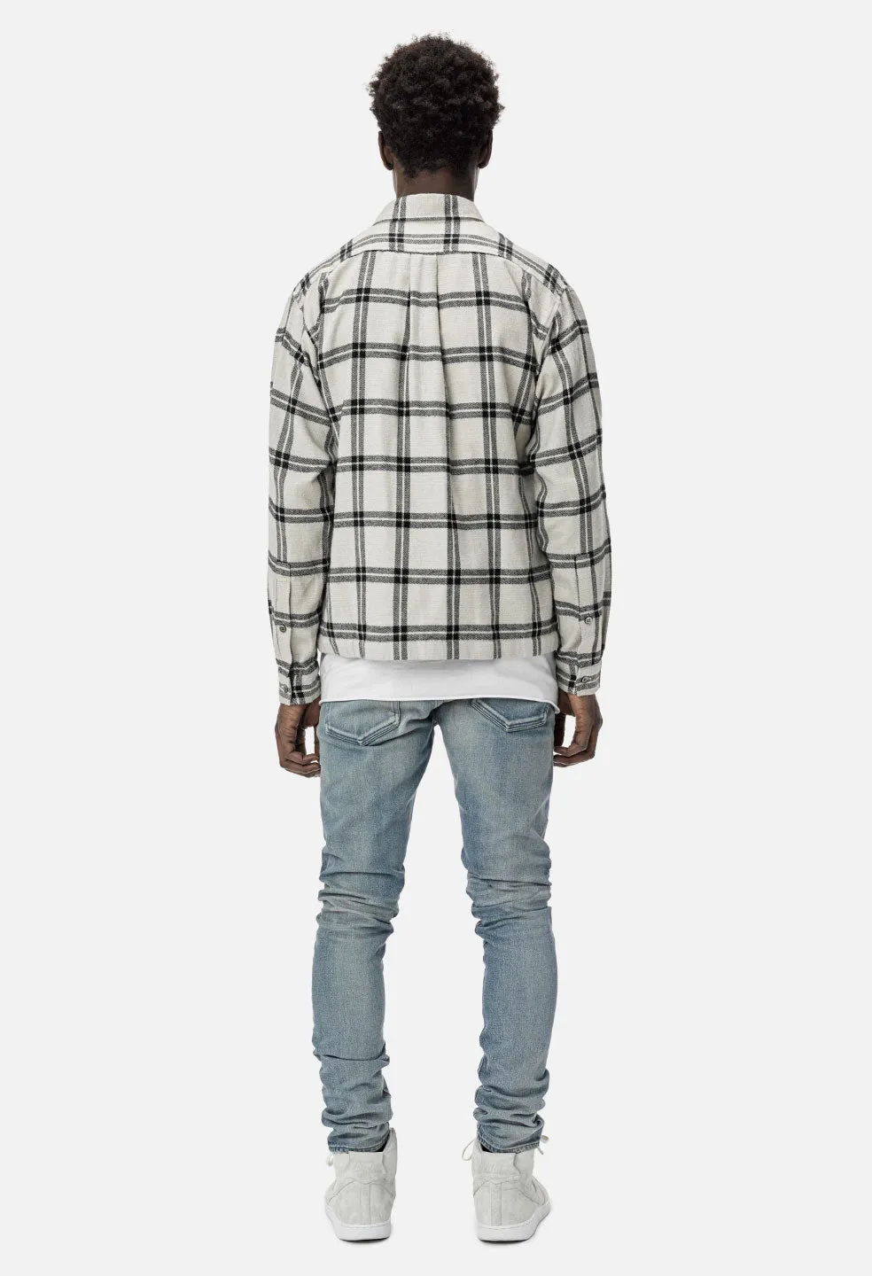 Switch Overshirt / Bone Plaid