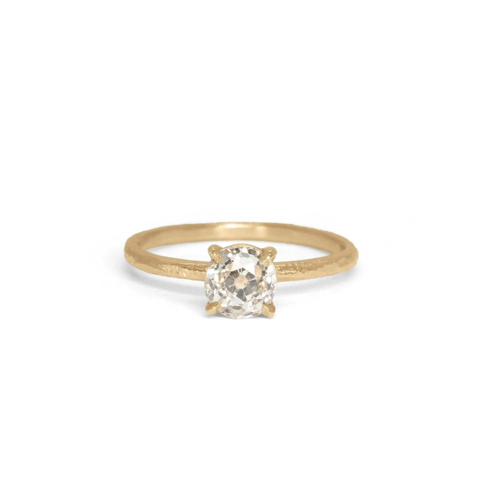 The Pacific 0.79 Old Mine Cut Diamond Engagement Ring