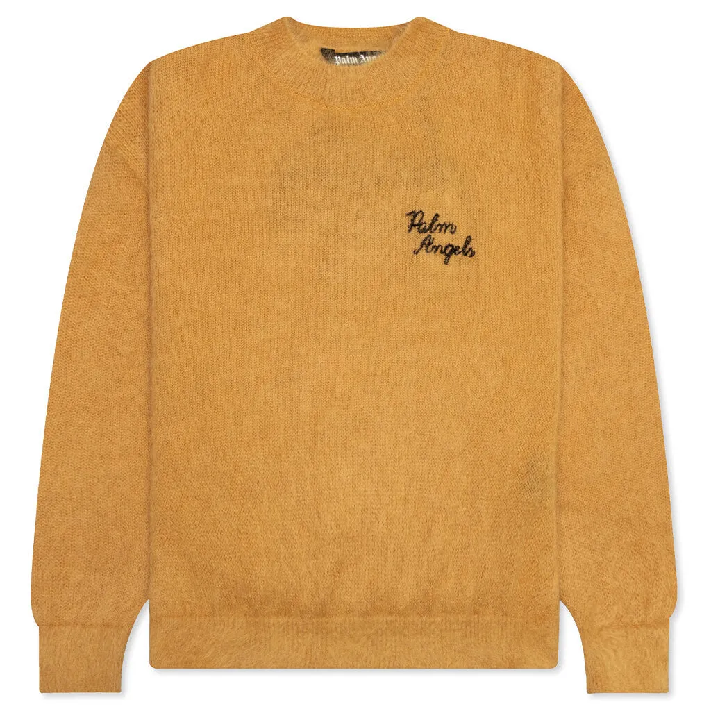 The Palm Sweater Intarsia - Beige/Yellow