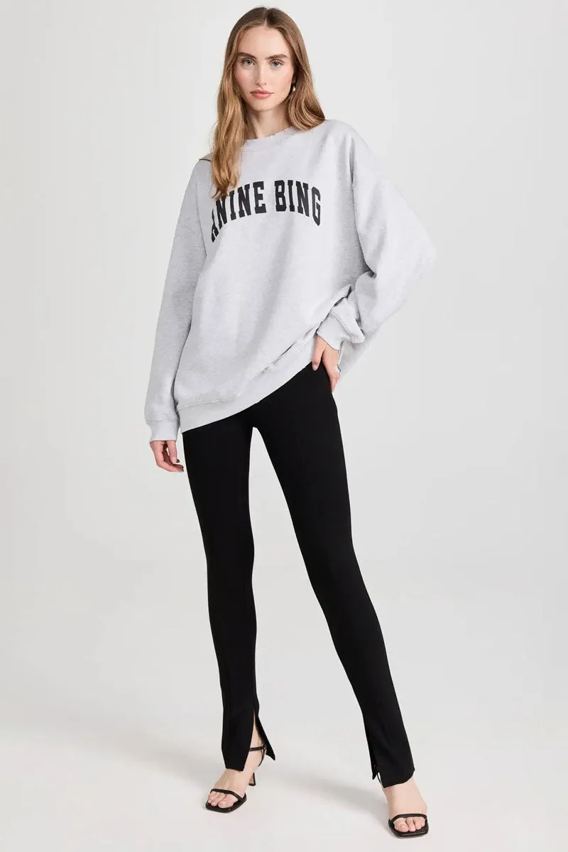 Tyler Sweatshirt - Heather Grey With Black