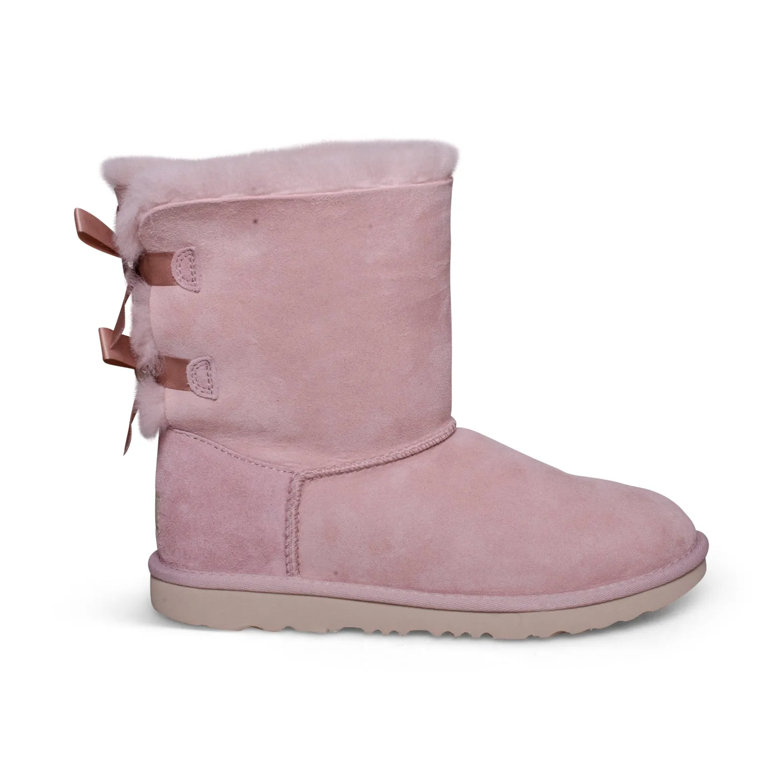 UGG Bailey Bow II Rose Grey Boots - Youth