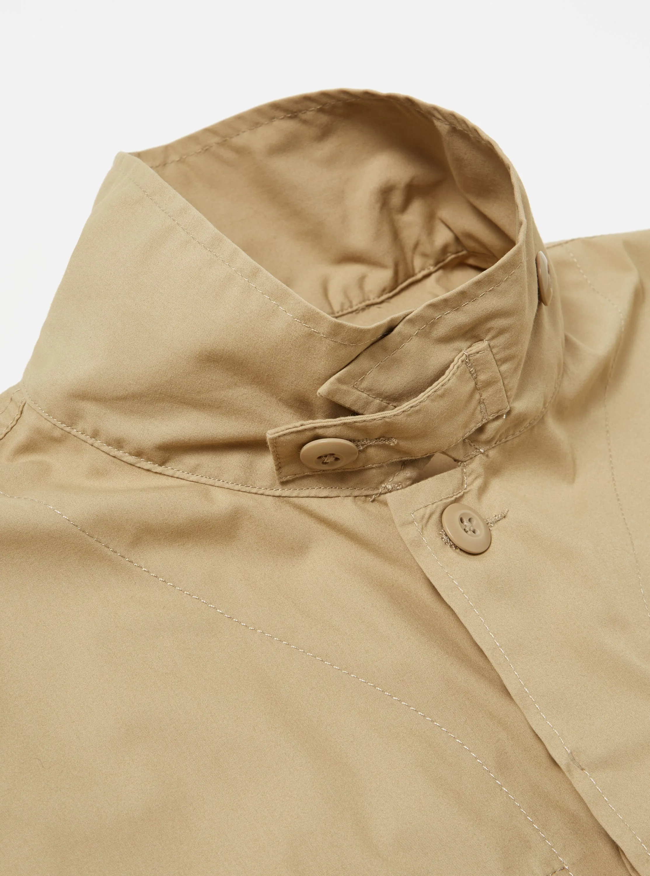 UNIVERSAL WORKS Parachute Field Jacket In Sand Recycled Poly Tech