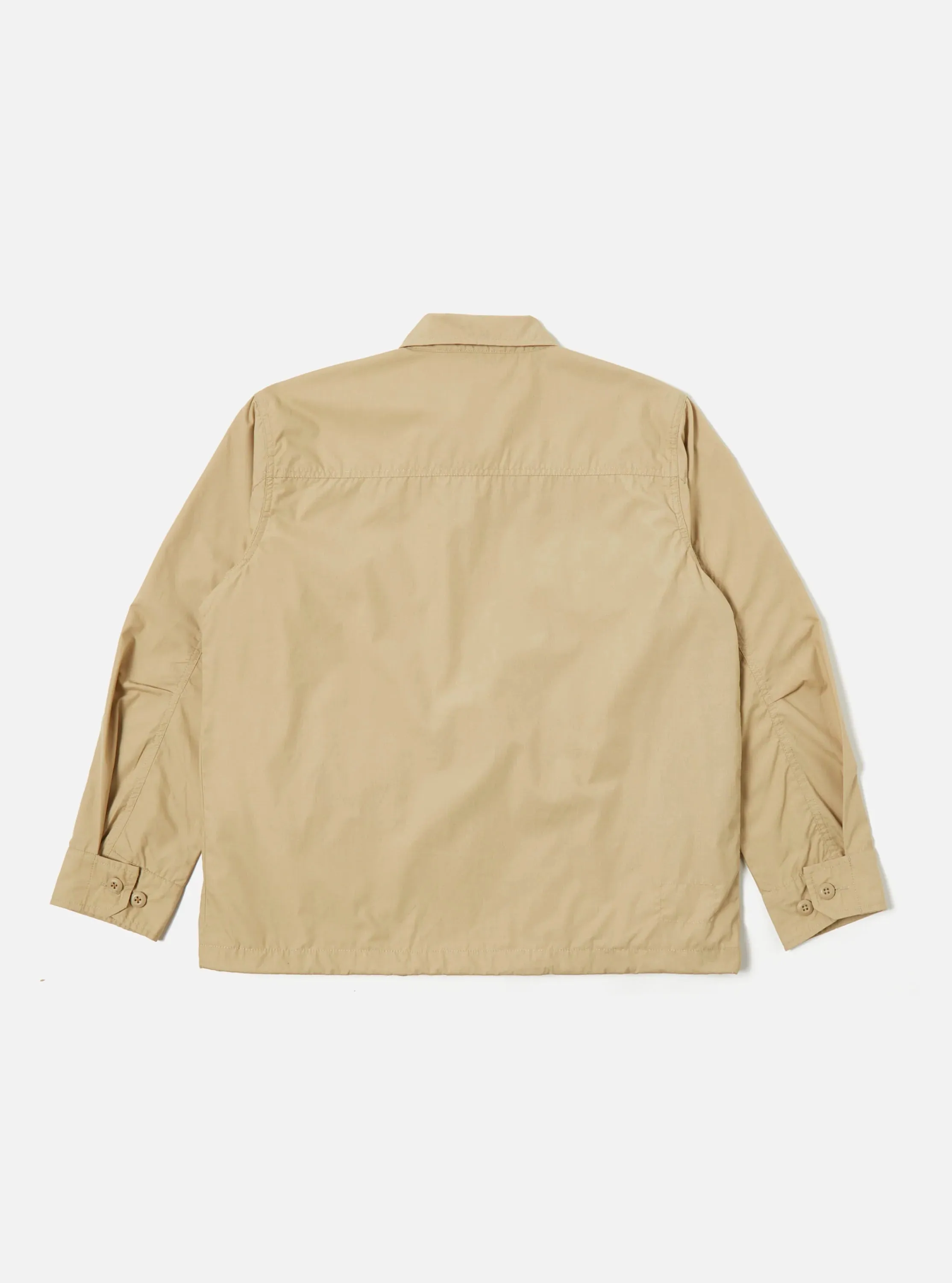 UNIVERSAL WORKS Parachute Field Jacket In Sand Recycled Poly Tech