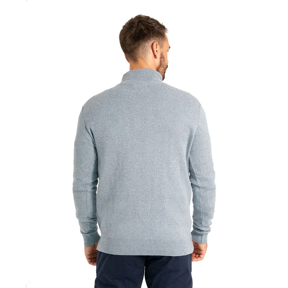 Walker & Hunt - Blue Twist Knitted 1/4 Zip