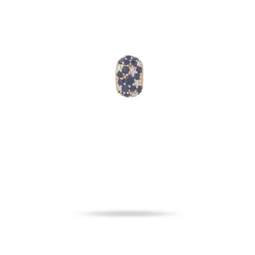 Wide Sapphire   Diamond Pavé Bead